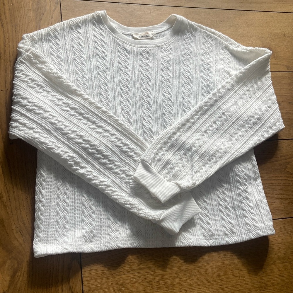 Urban Romantics, Medium, White, Sweater